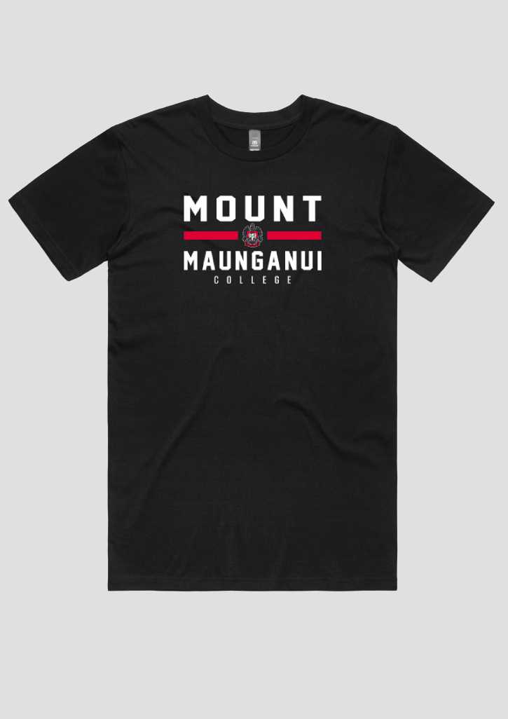 Mount Maunganui College Supporters Tee Black Mens