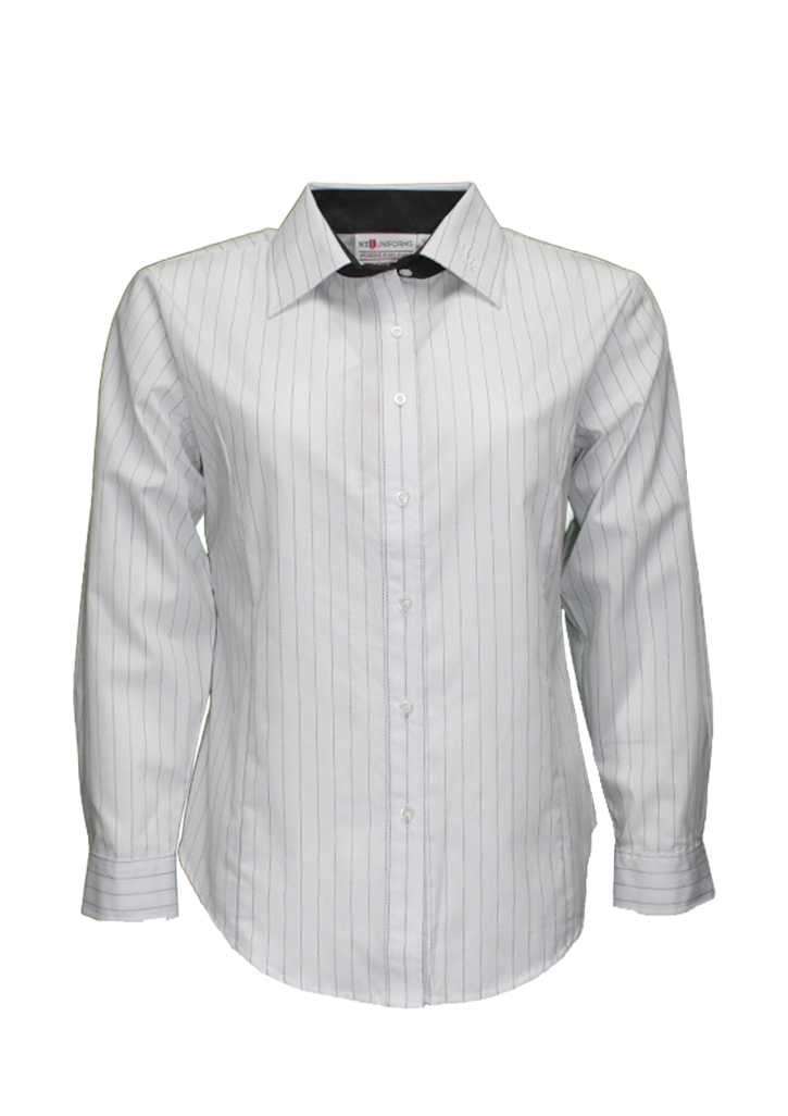 Mt Maunganui College LS Senior Blouse White/Black